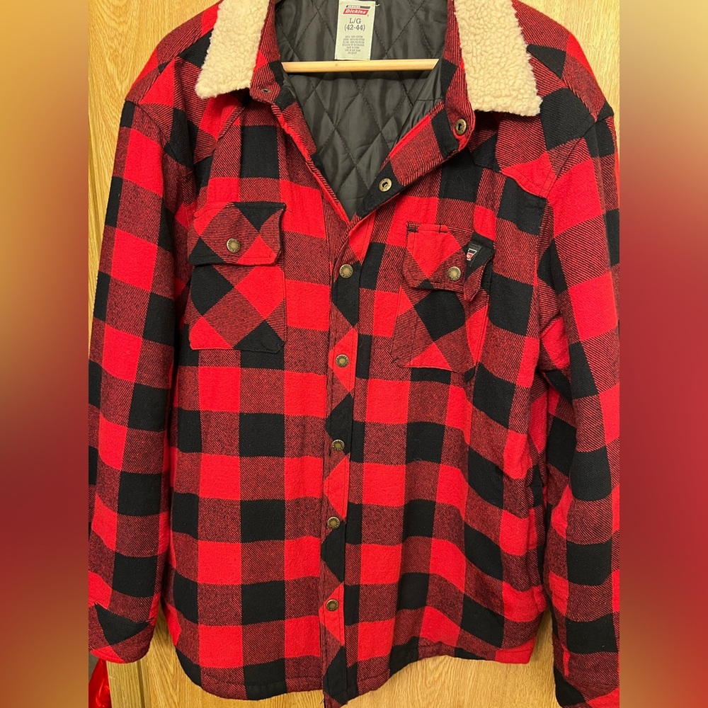 Dickies Red and Black Buffalo Plaid Jacket